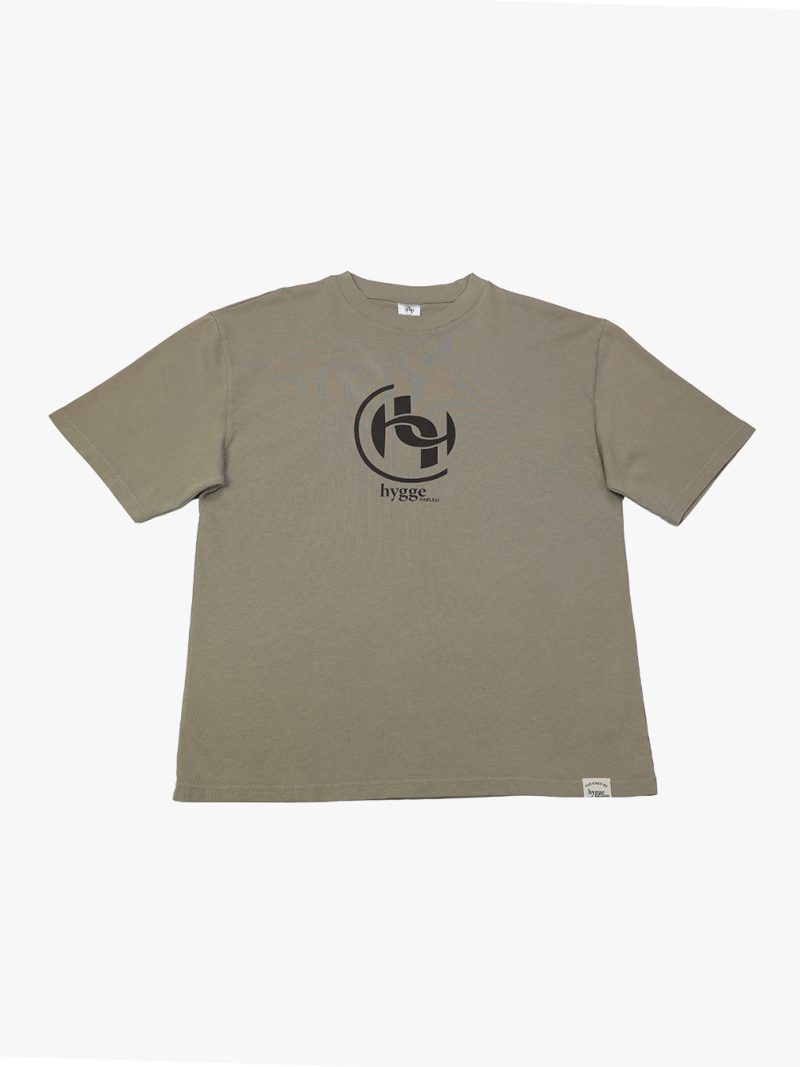 hygge logo t-shirt - olive green
